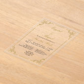 Invitations En Acrylique Mariage acrylique (Poser)