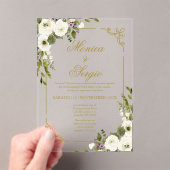Invitations En Acrylique Mariage acrylique (In situ (ordinateur de poche))