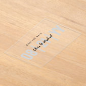 Invitations En Acrylique MARIAGE acrylique BUDGET Enregistrer Date Minimali (Poser)