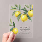 Invitations En Acrylique Mariage Acrylique Citron (In situ (ordinateur de poche))