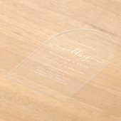 Invitations En Acrylique Mariage ACRYLIQUE Invite LE TEXTE BLANC Initiales  (Poser)