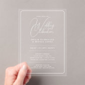 Invitations En Acrylique Mariage ACRYLIQUE Invite LE TEXTE BLANC Initiales  (In situ (ordinateur de poche))