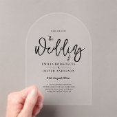 Invitations En Acrylique Mariage ACRYLIQUE Invite LE TEXTE NOIR Initiales e (In situ (ordinateur de poche))