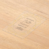 Invitations En Acrylique Mariage ACRYLIQUE Invite LE TEXTE NOIR Initiales e (Poser)