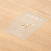 Invitations En Acrylique Mariage acrylique mariage or (Poser)