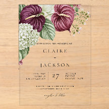 Mariage Anthurium et Hydrangea Vin de Bourgogne