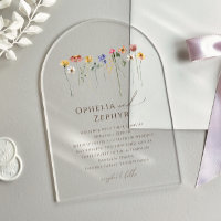Mariage aux fleurs sauvages colorées