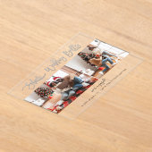 Invitations En Acrylique Mariage Bells Multi Photo Fiançailles (Poser)