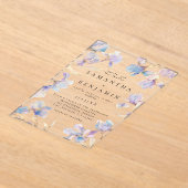 Invitations En Acrylique Mariage Bohème Iris (Poser)