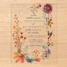 Mariage Bohème Vintage Floral Automne