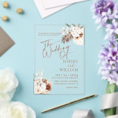 Invitations En Acrylique Mariage Boho Pampas (Insitu (Mariage))