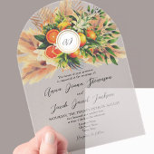 Invitations En Acrylique Mariage Citrus