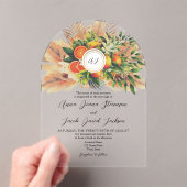 Invitations En Acrylique Mariage Citrus (In situ (ordinateur de poche))