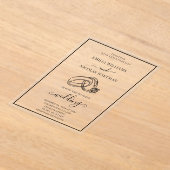 Invitations En Acrylique mariage classique moderne (Poser)