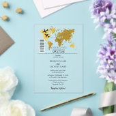 Invitations En Acrylique Mariage de carte d'embarquement de destination (Insitu (Mariage))