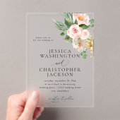 Invitations En Acrylique Mariage de champagne et rose (In situ (ordinateur de poche))