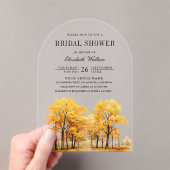 Invitations En Acrylique Mariage de Chêne d'Automne (In situ (ordinateur de poche))
