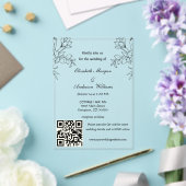 Invitations En Acrylique Mariage de code QR moderne (Insitu (Mariage))