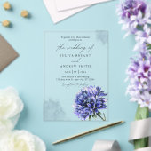 Invitations En Acrylique Mariage de cornflower aquarelle (Insitu (Mariage))