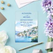 Invitations En Acrylique Mariage de destination Santorin (Insitu (Mariage))
