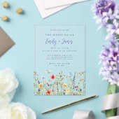Invitations En Acrylique Mariage de Fleur sauvage Rainbow Bold (Insitu (Mariage))