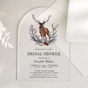 Invitations En Acrylique Mariage de forêt de Woodland