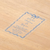 Invitations En Acrylique Mariage de gribouillis à main tiré (Poser)