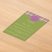 Invitations En Acrylique Mariage de jardin champêtre (Poser)