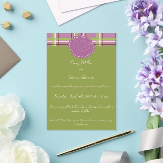 Invitations En Acrylique Mariage de jardin champêtre (Insitu (Mariage))