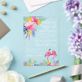 Invitations En Acrylique Mariage de la forêt tropicale des pluies sauvages (Insitu (Mariage))