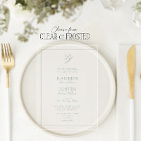 Mariage de monogramme vert de série classique