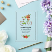 Invitations En Acrylique Mariage de Noël à Vélo Rétro (Insitu (Mariage))