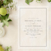 Invitations En Acrylique Mariage de script classique de Sage Vert