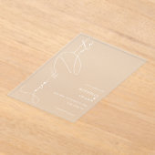 Invitations En Acrylique Mariage de script moderne simple Enregistrer la da (Poser)
