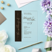 Invitations En Acrylique Mariage de typographie minimaliste de luxe (Insitu (Mariage))
