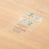 Invitations En Acrylique Mariage de verdure acrylique (Poser)
