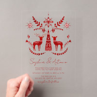 Mariage d'hiver en bois nordique Buck and Doe