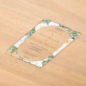 Invitations En Acrylique Mariage d'or élégant modifiable (Poser)