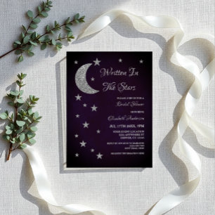 Invitations En Acrylique Mariage écrit dans les étoiles