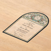 Invitations En Acrylique Mariage effet verre vintage (Poser)