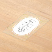 Invitations En Acrylique Mariage Élégant et Classique Flora (Poser)