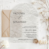 Invitations En Acrylique Mariage Élégant Simple Hiver 