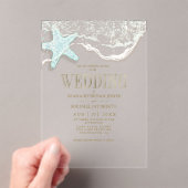 Invitations En Acrylique Mariage en mousse de mer ID837 (In situ (ordinateur de poche))