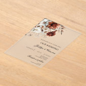 Invitations En Acrylique Mariage en terre cuite (Poser)