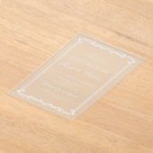 Invitations En Acrylique Mariage espagnol simple acrylique (Poser)