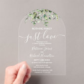 Invitations En Acrylique Mariage Eucalyptus Verdure (In situ (ordinateur de poche))