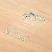 Invitations En Acrylique Mariage Eucalyptus vert (Poser)