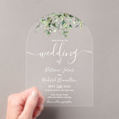 Invitations En Acrylique Mariage Eucalyptus vert (In situ (ordinateur de poche))