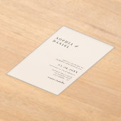 Invitations En Acrylique Mariage figé à budget standard simple (Poser)