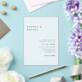 Invitations En Acrylique Mariage figé à budget standard simple (Insitu (Mariage))